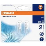 Halogenová žárovka Osram, 12 V , 20 W, G4, Ø 10 mm, stmívatelná, teplá bílá, 2 ks