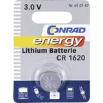 Knoflíková baterie Conrad energy CR1620, lithium