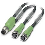 Upravený zástrčkový konektor pro senzory - aktory Phoenix Contact SAC-3P-M8Y/2X0,3-PUR/M 8FS 1458664 adaptér ve tvaru Y, 30.00 cm, 1 ks