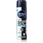 NIVEA MEN Invisible Black & White sprej antiperspirant pro muže Fresh 150 ml NIVEA MEN Invisible Black & White sprej antiperspirant pro muže Fresh 150 ml