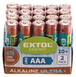Baterie alkalické EXTOL ENERGY ULTRA +, 20ks, 1,5V AAA (LR03)