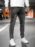 Černé pánské džíny regular fit Bolf HY1050