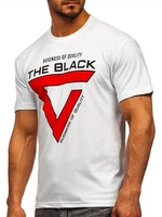 Tricou negru cu imprimeu Bolf 10821