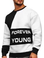 Bluză negru-alb Forever Young Bolf  0002