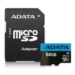 Pamäťová karta ADATA Premier Micro SDXC 64GB UHS-I Class 10 + SD adaptér (AUSDX64GUICL10A1-RA1) Paměťové karty Premier microSDXC UHS-I třídy 10 poskyt