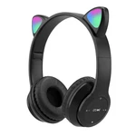 Bakeey Cute Wireless Gaming Headset bluetooth 5.0 Headphones LED Light Support TF Card Play
