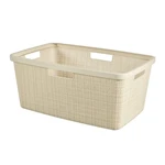 Biely kôš na bielizeň Curver Jute, 46 l