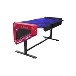 Herný stôl E-Blue 165x88 cm, RGB podsvícení, výškově nastavitelný, s podložkou pod myš (EGT003BKAA-IA) čierny/červený herný stôl • dĺžka 165 cm • hĺbk