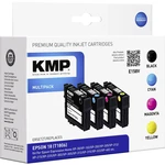 KMP Ink náhradný Epson T1801, T1802, T1803, T1804, 18 kompatibilná kombinované balenie čierna, zelenomodrá, purpurová, ž