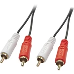 LINDY 35666 cinch audio prepojovací kábel [2x cinch zástrčka - 2x cinch zástrčka] 20.00 m čierna