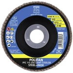 PFERD 69300936 POLIFAN zúbkovaná poistná podložka PFC 115 x 22,23 mm kužeľová Z40 BOX STEELOX oceľ / nerezová oceľ Priem