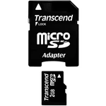 Transcend TS2GUSD pamäťová karta micro SD 2 GB Class 2 vr. SD adaptéru