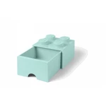 LEGO úložný box 4 se šuplíkem aqua