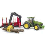 Bruder 3054 John Deere 7930 s valníkem na dřevo