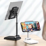 IPAKY Desktop 3-Port USB Charger Foldable Height Adjustable Phone Holder Tablet Stand For 4.0-12.9 Inch Smart Phone Tabl