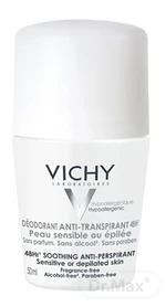 VICHY Antiperspirant 48h pre citlivú alebo depilovanú pokožku roll-on 50 ml