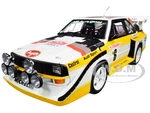 Audi Sport Quattro S1 6 H. Mikkola - A. Hertz Rally Monte Carlo (1986) 1/18 Model Car by Autoart