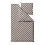 Hnedé obliečky z organického bavlnené saténu Södahl Organic Diagonal, 140 x 220 Hnedé obliečky z organického bavlnené saténu Södahl Organic Diagonal, 140 x 220