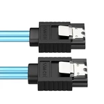 SAMZHE SATA III 6.0 Gbps Data Cable with Locking Latch SATA3 HDD Data Cable for SSD DVD PC Computer Data Cable 50CM 100C