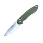 Zavírací nůž G740 Ganzo® – Stříbrná čepel – Satin, Zelená (Barva: Zelená, Varianta: Stříbrná čepel – Satin)