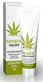 Konopné mazanie 10 % konopného oleja