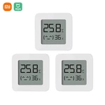 3PCS XIAOMI Mijia BT Bluetooth Thermometer 2 Wireless Smart Electric Digital Hygrometer Thermometer Work with Mijia APP