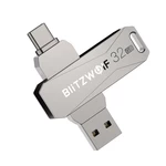 BlitzWolf BW-UPC2 2 in 1 Type-C USB3.0 Flash Drive Ultra-fast Transmission 360°Rotation Zinc Alloy 32GB 64GB Support O