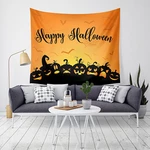 LWG6 Halloween Tapestry Pumpkin Print Hanging Tapestry Wall Art Home Decor Halloween Decorations For Home