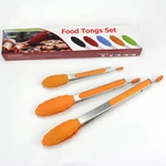 Silicone Barbecue Clip Kitchen Food Salad Grill Serving No-stick BBQ Tong