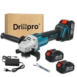 Drillpro 125mm Brushless Angle Grinder Rechargeable Adjustable Speed Angle Grinder With Battery