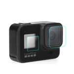Lens Front Back Screen Protective Tempered Film for GoPro Hero 8 Black Action Sports Camera