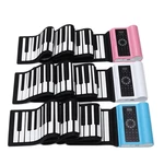 Electronic Hand Roll 88 Key Piano with Bluetooth and Dual Speaker Upgraded Waterproof Silicone Foldable Piano Keyboard S
