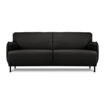 Čierna kožená pohovka Windsor & Co Sofas Neso, 175 x 90 cm