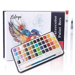 48 Colors Solid Watercolor Pigment Set Buy Solid Watercolor Paint Set Iron Box Drawing Set for Beginners Painting