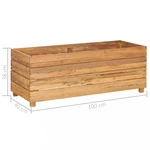 Zahradní truhlík teakové dřevo Dekorhome 100x40x38 cm