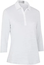 Callaway Space Dye Jersey 3/4 Sleeve Womens Polo Brilliant White XL Camiseta polo