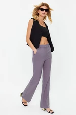 Trendyol Gray Bootcut/High Cuff Woven Trousers