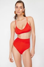 Trendyol Red Bralette Bikini Top