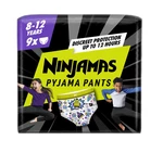 Ninjamas Pyjama Pants kosmické lodě 8–12 let 27–43 kg pyžamové kalhotky 9 ks