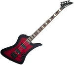 Jackson JS3 Q Kelly Bird AH Transparent Red Burst Bajo de 4 cuerdas