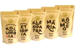 Káva Zlaté Zrnko - Spoznaj 5 káv na filtrovanú 1000g (Kolumbia, Etiópia, Kleopatra, Mária, Rómeo) ZRNKOVÁ