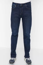 Trendyol Navy Blue Stretch Fabric Regular Fit Jeans Denim Trousers