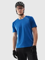 Pánské cyklistické rychleschnoucí tričko - kobaltové