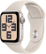 Apple Apple Watch SE (2023) Cellular 40mm sportovní silikonový řemínek hvězdně bílý S/M