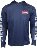 Penn Tricou Pro Hooded Jersey Marine Blue 2XL