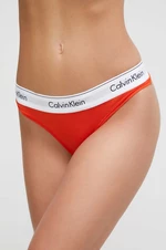 Tanga Calvin Klein Underwear oranžová barva, 0000F3786E