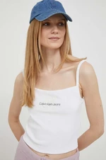 Top Calvin Klein Jeans dámský, bílá barva, J20J221418