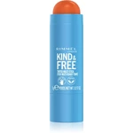 Rimmel Kind & Free multifunkčné líčidlo na oči, pery a tvár odtieň 004 Tangerine Dream 5 g