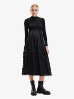 Black women's midi dress Desigual Misha - Women's
