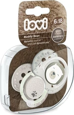 LOVI Dudlík silikonový dynamický Buddy Bear 6-18m 2 ks
